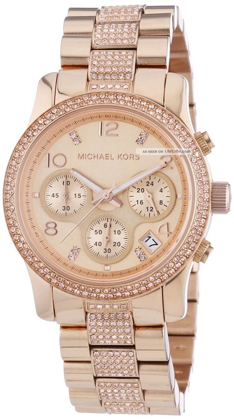 michael kors uhren damen gold schwarzes display|Michael Kors rose gold watch.